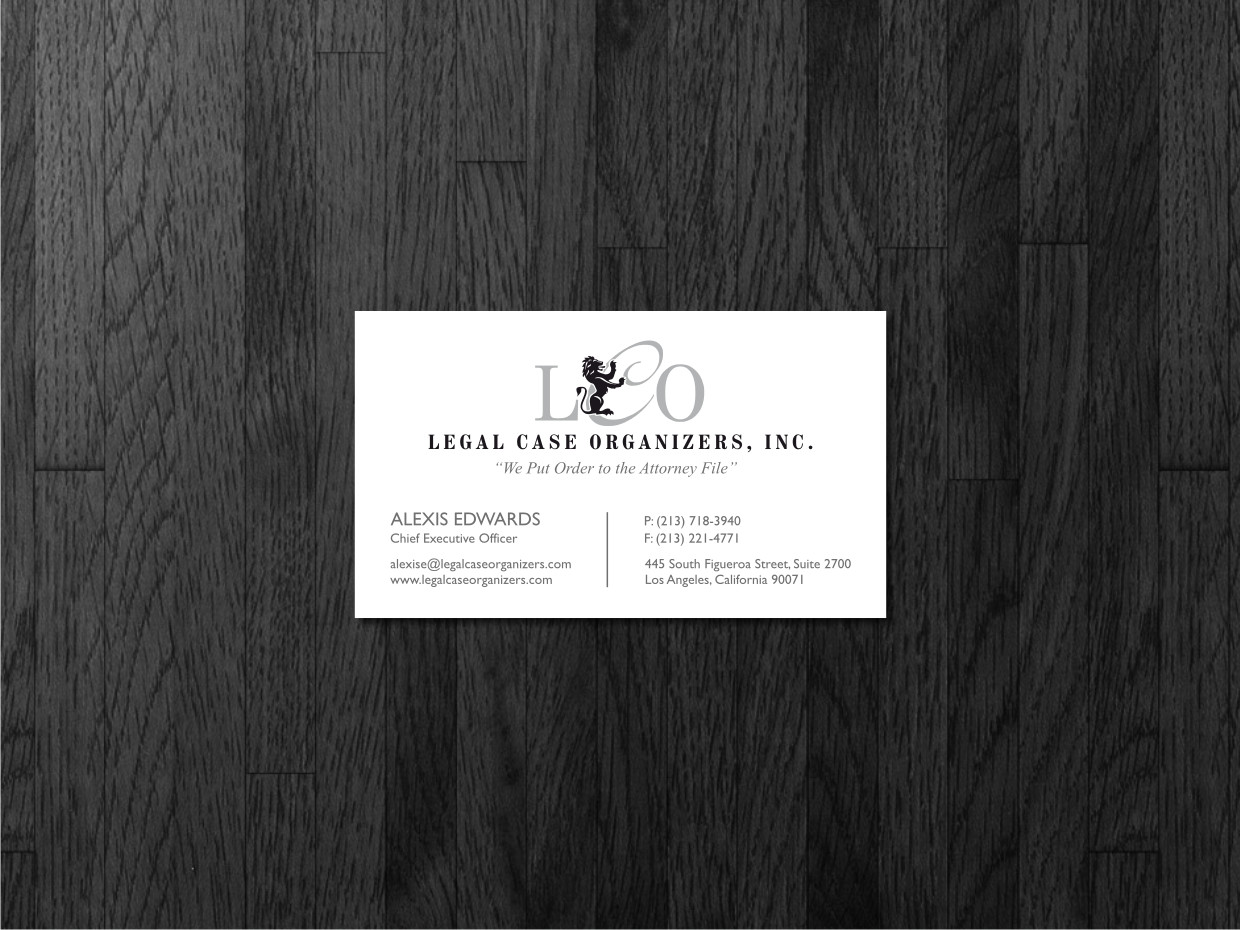 Business Card Design by Atvento Graphics for Legal Case Organizers | Design #1900922
