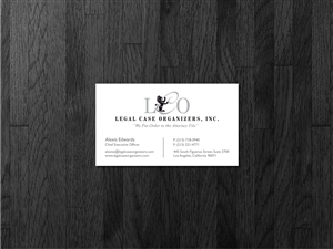 Diseño de Tarjeta de Presentación por Atvento Graphics para Legal Case Organizers | Diseño #1905964