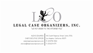 Design de Carte de Visite par anelson pour Legal Case Organizers | Design : #1906168