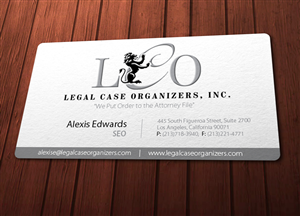 Diseño de Tarjeta de Presentación por Chere para Legal Case Organizers | Diseño #1909613