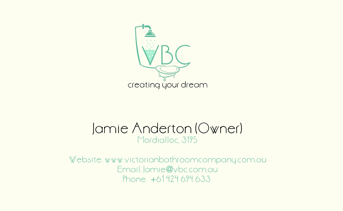 Business Card Design by Seahorse Creative for Victorian Bathroom Company | Design #1886336