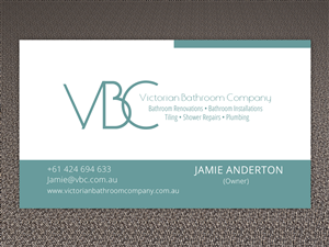 Business Card Design by Sucre for Victorian Bathroom Company | Design: #1896654