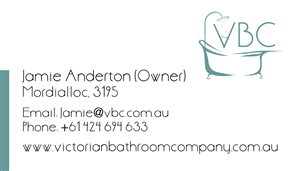 Business Card Design by P3 for Victorian Bathroom Company | Design: #1890211