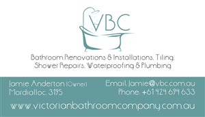 Business Card Design by P3 for Victorian Bathroom Company | Design: #1894106