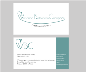 Business Card Design by cmoschler for Victorian Bathroom Company | Design: #1886212