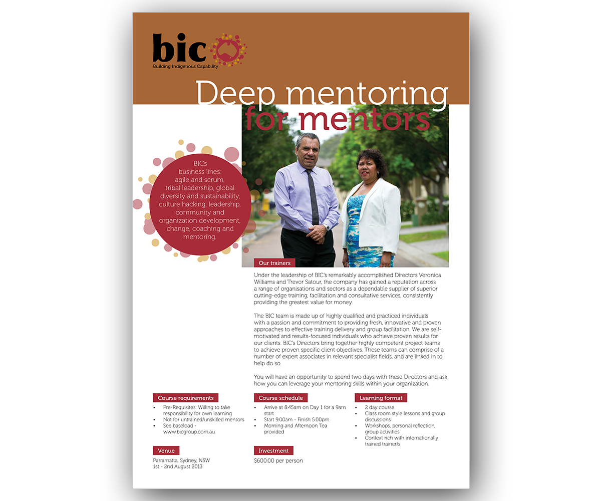 Diseño de Brochure por Boss Designs para Building Indigenous Capability | Diseño #1937754