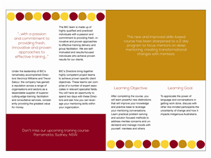 Brochure Design by CGDesigns for Building Indigenous Capability | Design: #1907976
