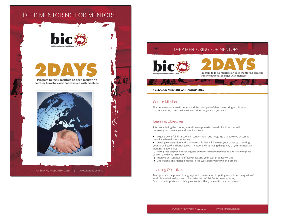 Brochure Design by roopaljain for Building Indigenous Capability | Design #1902213