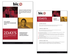Brochure Design by roopaljain for Building Indigenous Capability | Design: #1902220