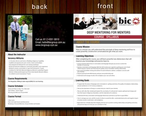 Brochure Design by Sbss for Building Indigenous Capability | Design: #1898545