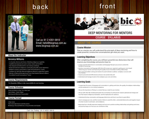 Brochure Design by Sbss for Building Indigenous Capability | Design: #1898749