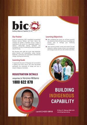 Brochure Design by Sbss for Building Indigenous Capability | Design: #1898888