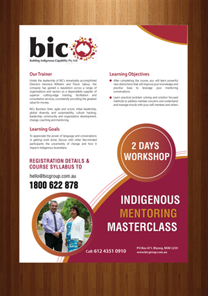 Indigenous Mentoring Masterclass | Design de Brochure par Sbss