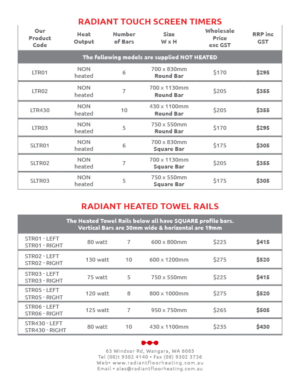 Flyer Design by Marcus Baron for Radiant Heating Pty Ltd | Design: #7516890