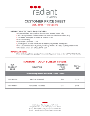 Flyer Design by Marcus Baron for Radiant Heating Pty Ltd | Design #7516891
