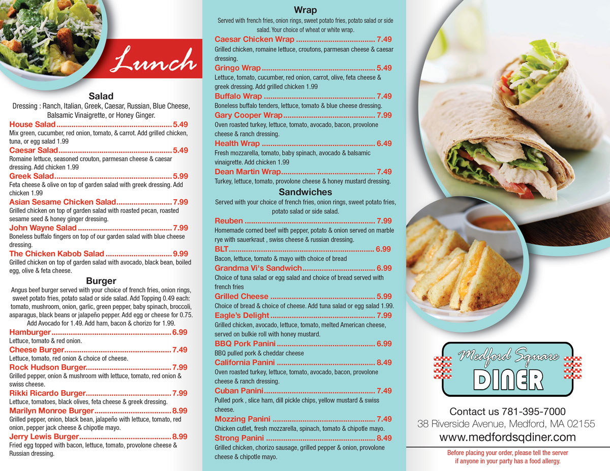 elegant playful diner menu design for a company by theblueart diner menu design