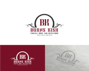 Burns Kish Funeral Home and Cremations Since 1908 | Logo Design by Mario