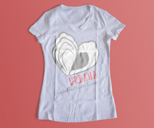 A t-shirt design with an oyster - first of multiple designs needed | Diseño de Camiseta por elveneclipse