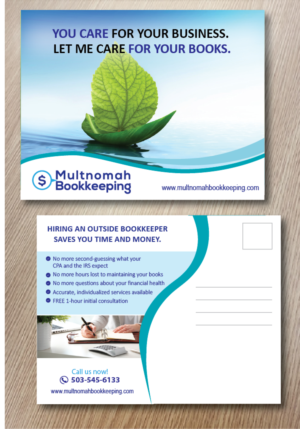 Bookkeeping Service Needs Postcard Design for Naturopaths | Diseño de Postal por alex989
