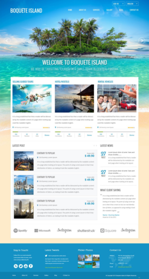 Web Design by pb for Boquete Insider  | Design: #7543965