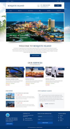 Web Design by pb for Boquete Insider  | Design: #7547506