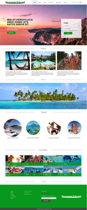 Web Design by Logo Xtudio for Boquete Insider  | Design: #7715898