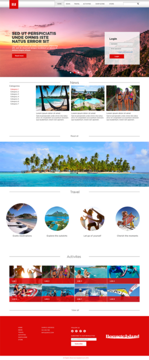 Web Design by Logo Xtudio for Boquete Insider  | Design: #7723915