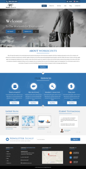 Web design for upcoming direct placement agency | Web Design by Sbss