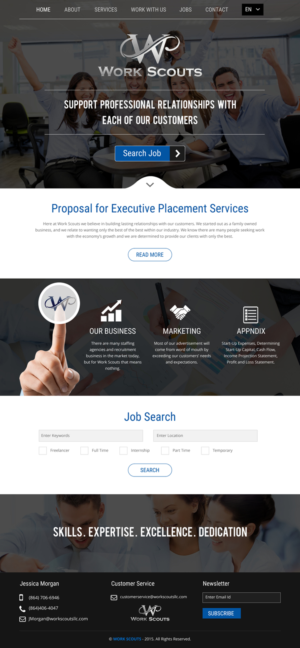 Web-Design von rightway für Work Scouts | Design: #7648364