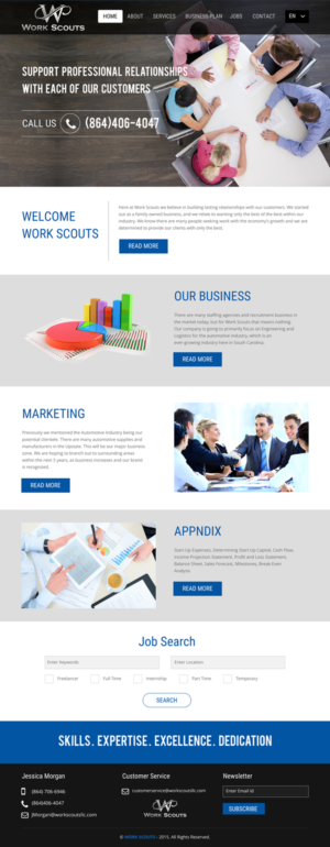Web-Design von rightway für Work Scouts | Design: #7648374