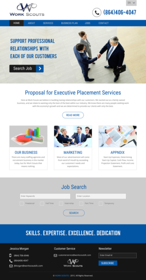 Web-Design von rightway für Work Scouts | Design: #7648381