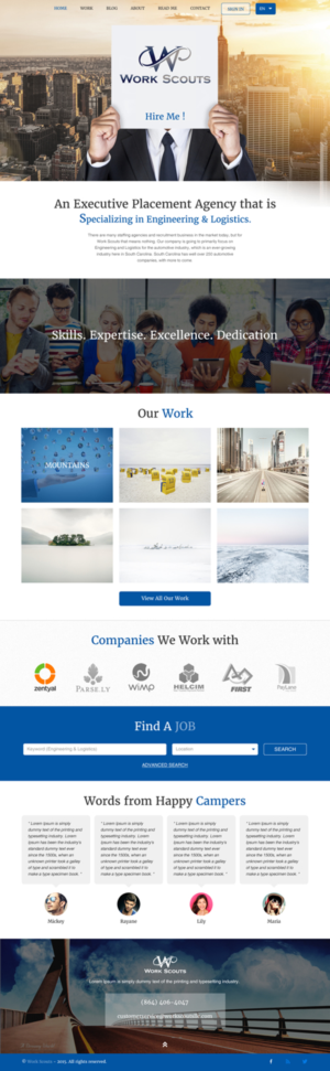 Web-Design von rightway für Work Scouts | Design: #7648386