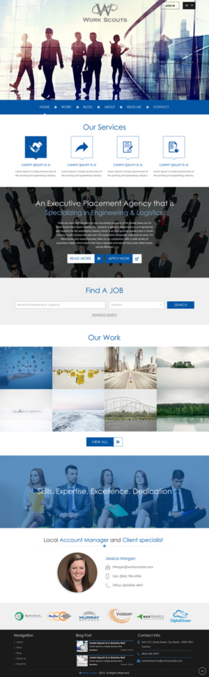 Web-Design von rightway für Work Scouts | Design: #7648389