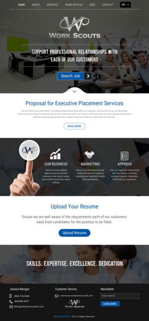 Web-Design von rightway für Work Scouts | Design: #7656662