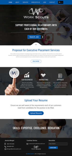 Web-Design von rightway für Work Scouts | Design: #7656666