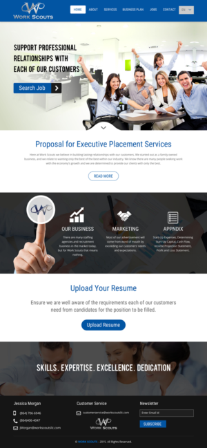 Web-Design von rightway für Work Scouts | Design #7656679