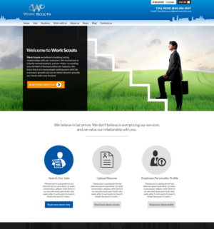 Web-Design von Kingdom Vision für Work Scouts | Design: #7713823