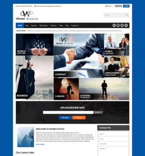 Web Design by Kingdom Vision for Work Scouts | Design #7736494