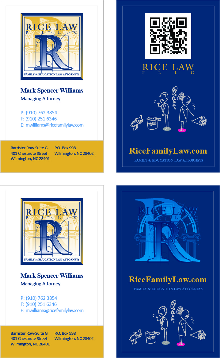 Business Card Design by Shilpa Mulay for Rice Law, PLLC | Design #1890855