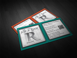 Business Card Design by Fourie Graphic Design  for Rice Law, PLLC | Design: #1899886