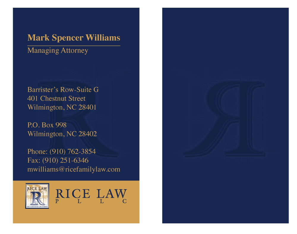 Business Card Design by wawan for Rice Law, PLLC | Design #1890569