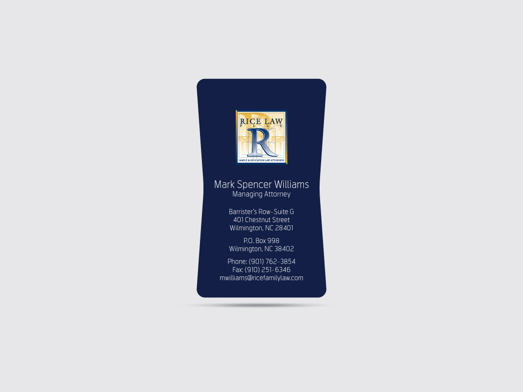 Business Card Design by shaheen for Rice Law, PLLC | Design #1903733