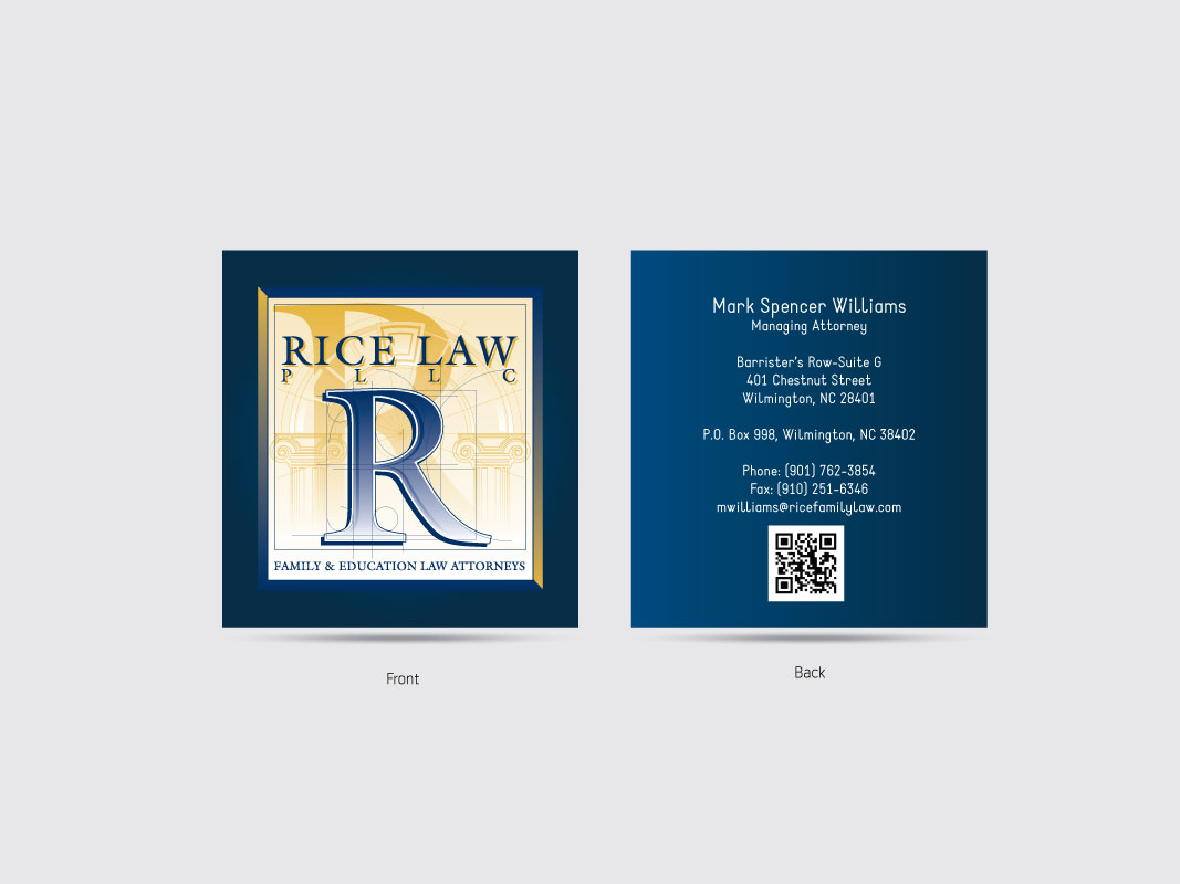Business Card Design by shaheen for Rice Law, PLLC | Design #1903744
