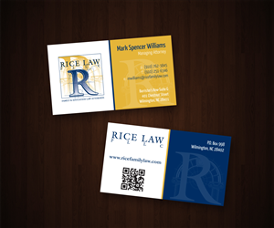 Diseño de Tarjeta de Presentación por Anthony para Rice Law, PLLC | Diseño #1889242