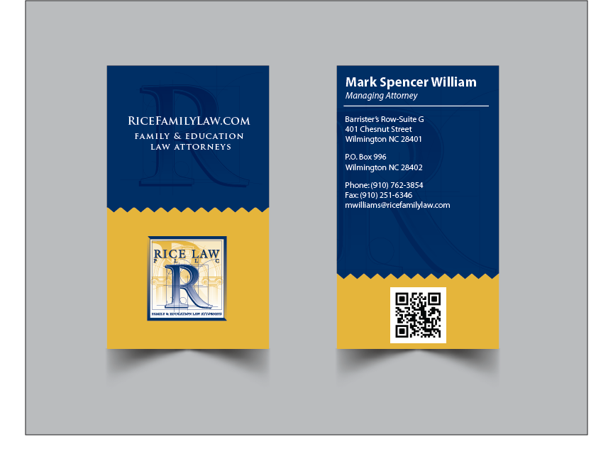 Business Card Design by jaime.sp for Rice Law, PLLC | Design #1908289