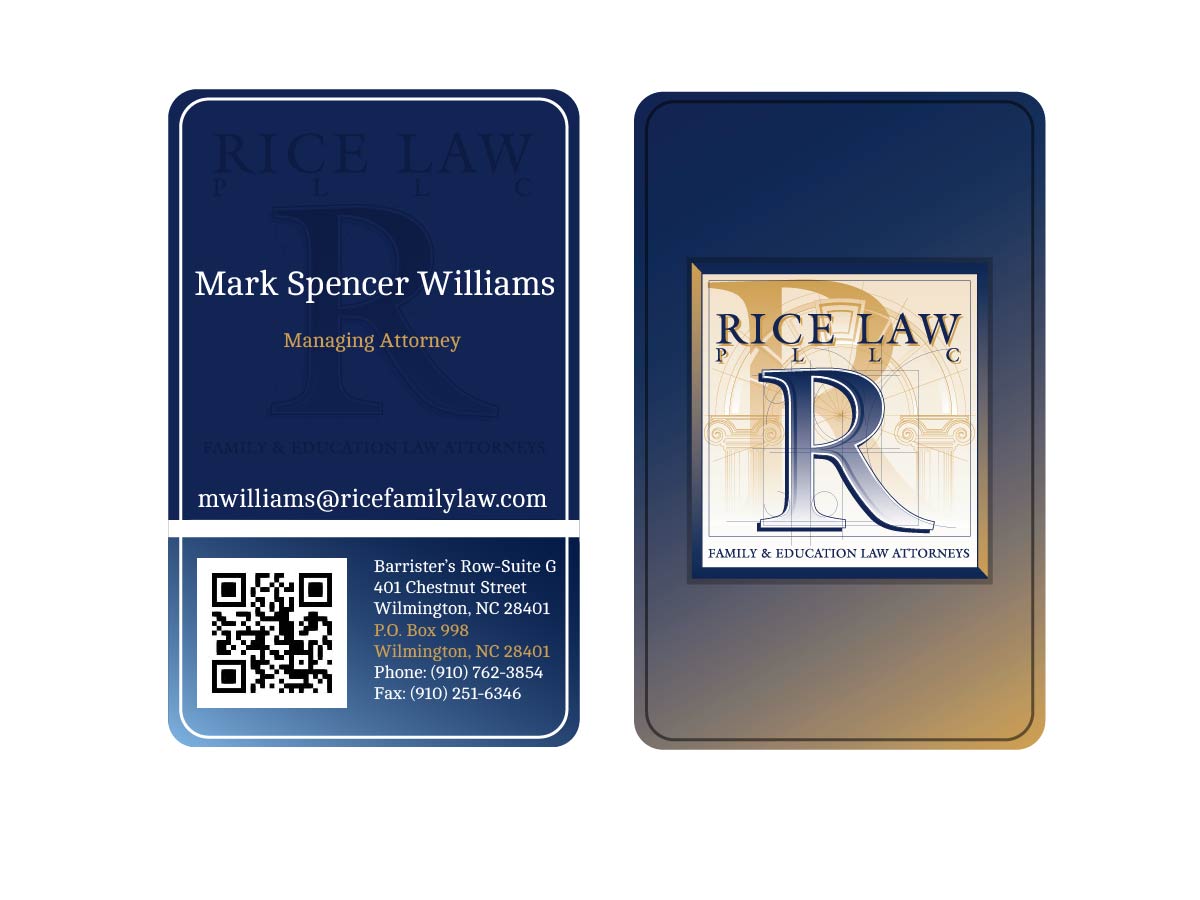 Diseño de Tarjeta de Presentación por aldibabz para Rice Law, PLLC | Diseño #1893310
