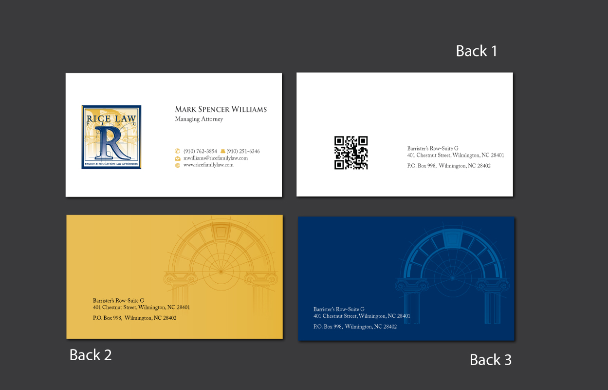 Business Card Design by meet007 for Rice Law, PLLC | Design #1892495
