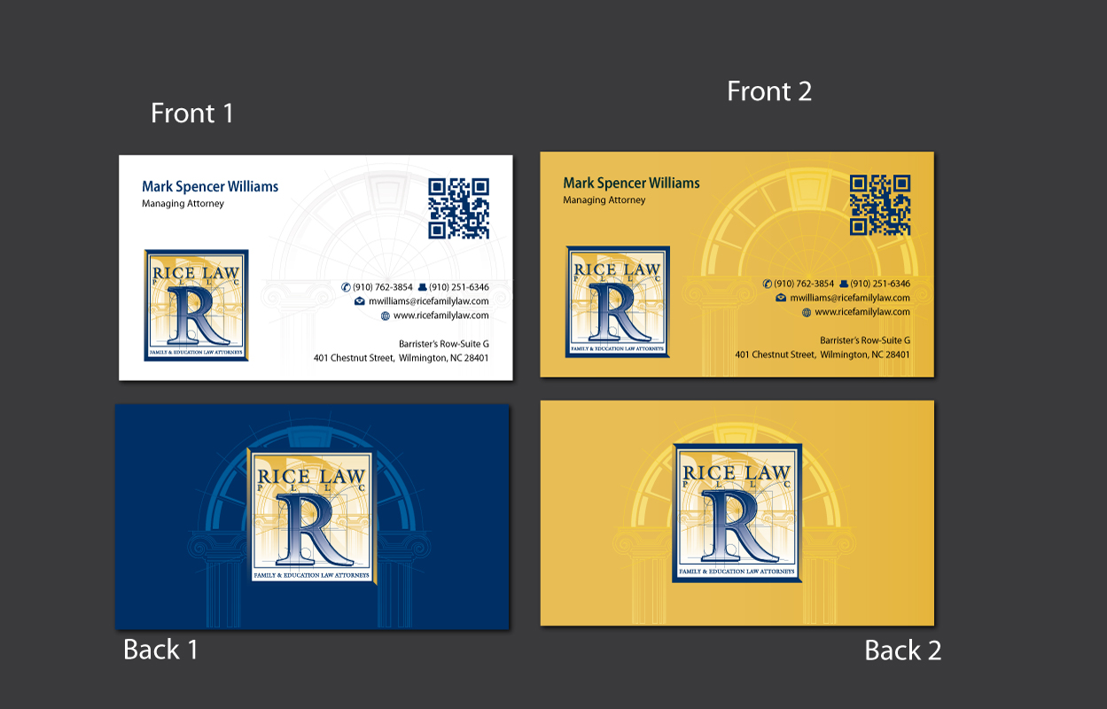 Business Card Design by meet007 for Rice Law, PLLC | Design #1893444