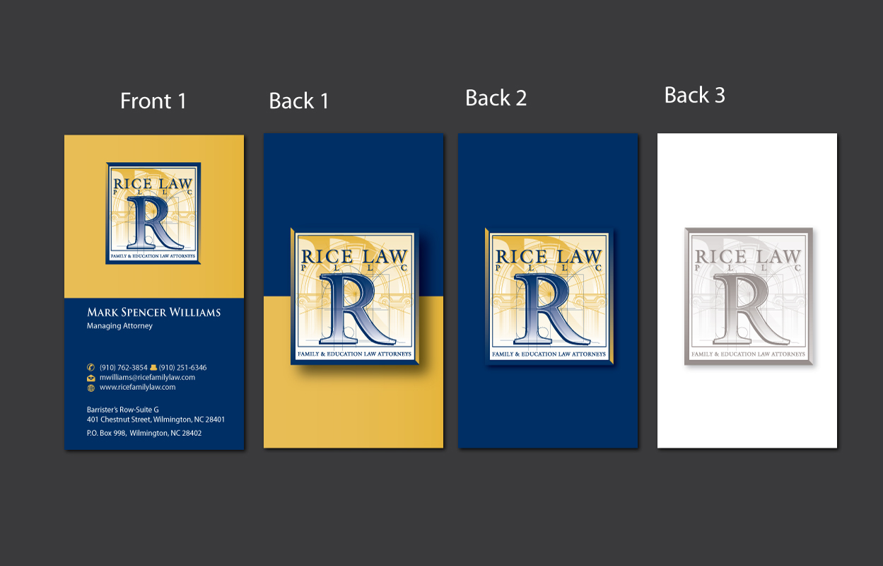 Business Card Design by meet007 for Rice Law, PLLC | Design #1893476
