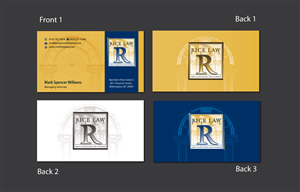 Diseño de Tarjeta de Presentación por meet007 para Rice Law, PLLC | Diseño: #1893865